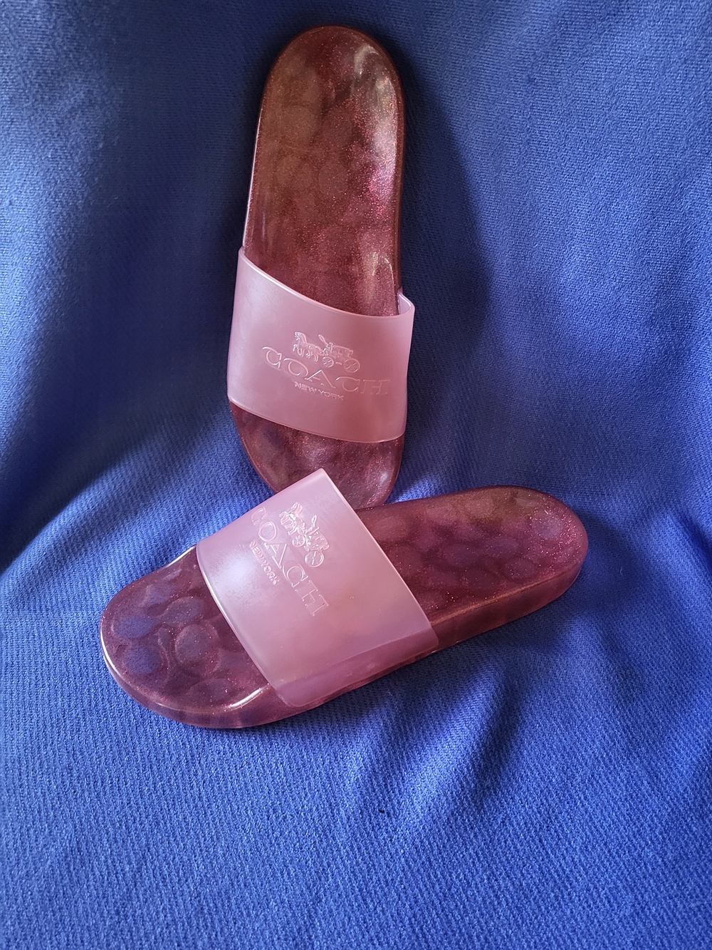 Coach Pink Slide Sandals - Women's Slip-On Slides - Picture 7 of 8